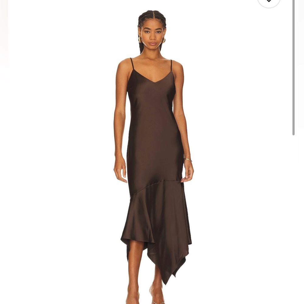 Steve Madden Espresso Brown Asymmetrical Dress